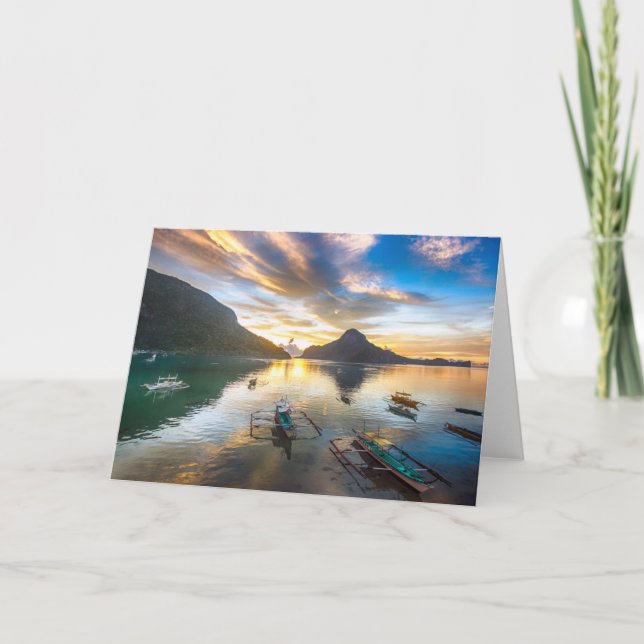 Sunset in El Nido Card (Front)