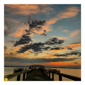 Sunset in Florida Poster