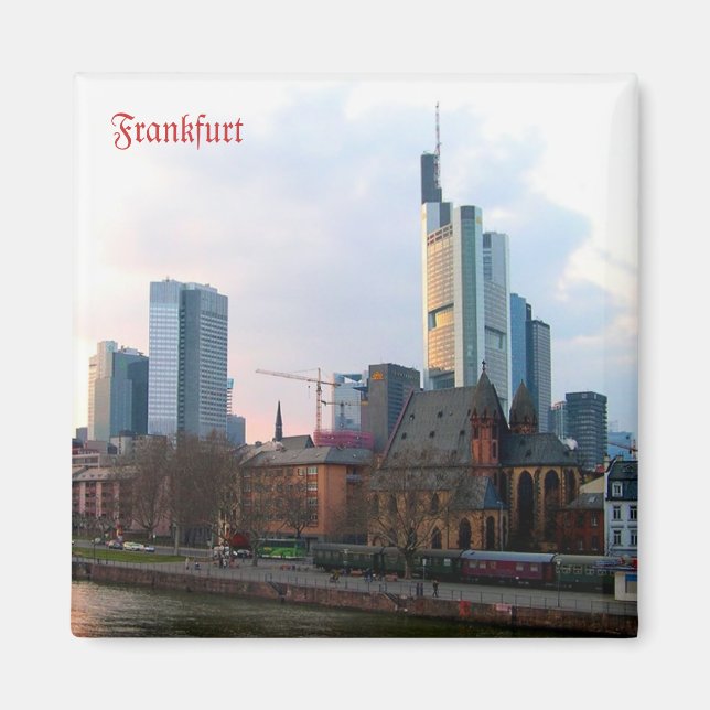 Sunset in Frankfurt, Germany Magnet (Front)