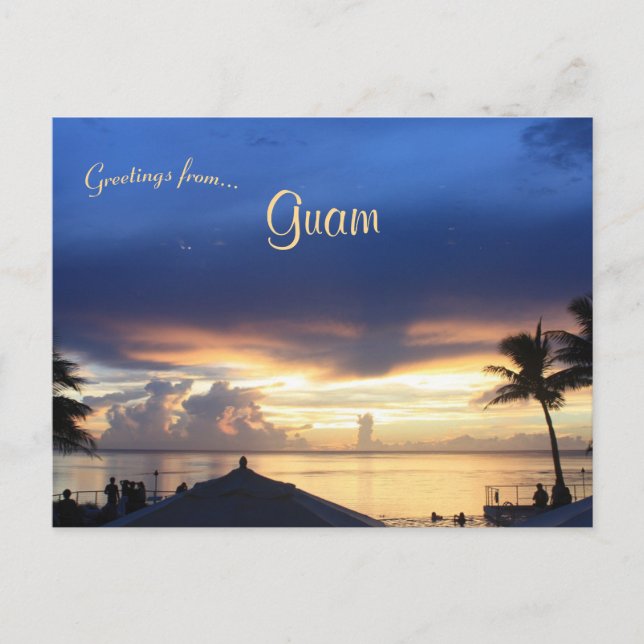 Sunset in Guam Postcard (Front)