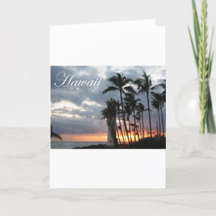 Sunset in Hawaii 2 Card