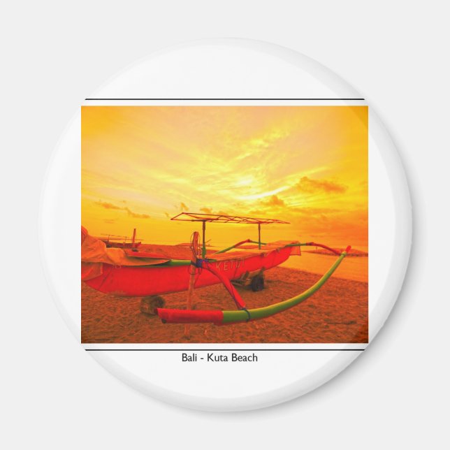 Sunset in Kuta Magnet (Front)