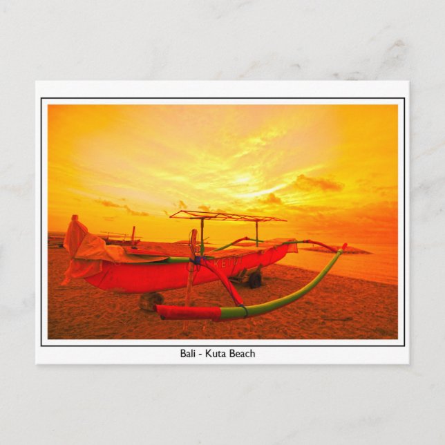 Sunset in Kuta Postcard (Front)