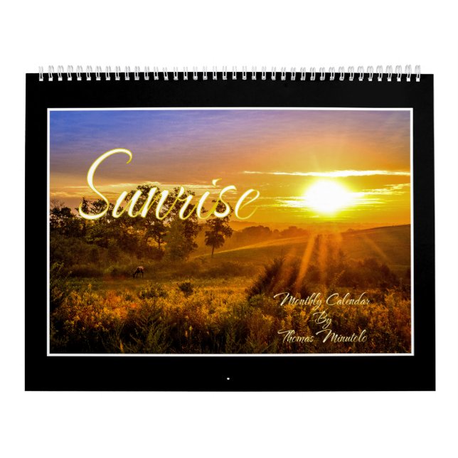 Sunset In Monthly Calendar By Thomas Minutolo (Cover)