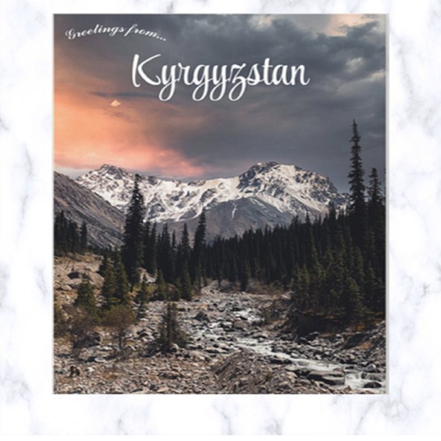 Sunset in Mountainous Kyrgyzstan Postcard (Creator Uploaded)