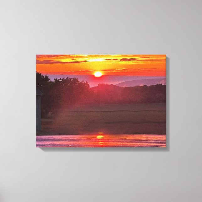 SUNSET IN NEW YORK STATE  CANVAS PRINT (Front)