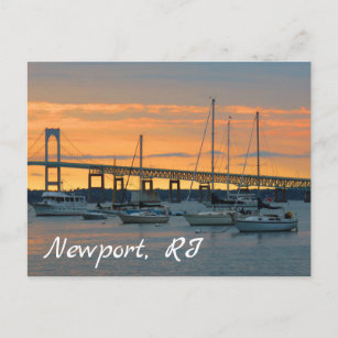 Sunset in Newport, Rhode Island Postcard
