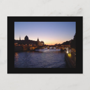 Sunset in Paris Postcard