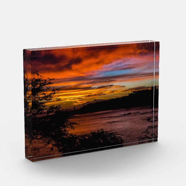 Sunset in Praia, Cape Verde Photo Block (Left)