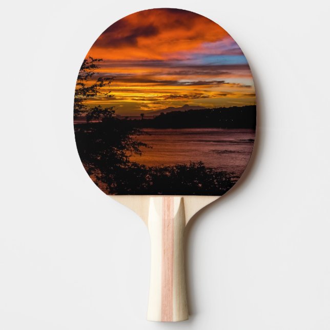 Sunset in Praia, Cape Verde Ping Pong Paddle (Front)