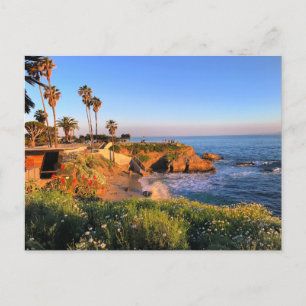 Sunset in San Diego Postcard