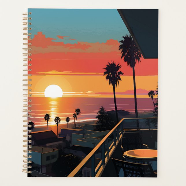 SUNSET IN SANTA MONICA #1 PLANNER (Front)