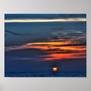 Sunset in St Petersburg Beach,Florida Poster