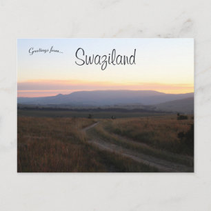 Sunset in Swaziland Postcard