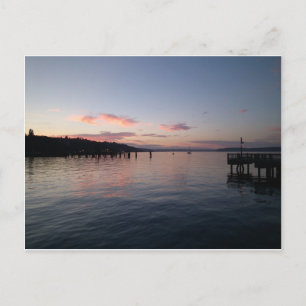 Sunset in Tacoma Postcard
