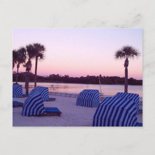 Sunset in the Cabana Postcard
