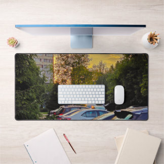 Sunset in the City Desk Mat – Customisable