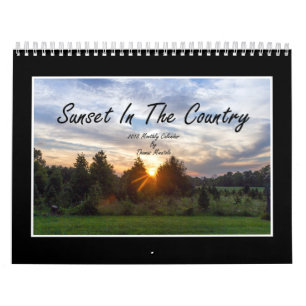 Sunset In The Country 2018 Monthly Calendar