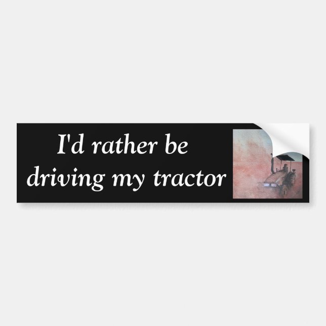 Sunset in the Field Bumper Sticker (Front)