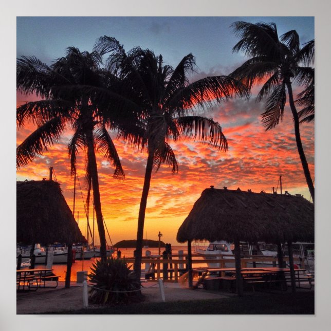 Sunset in the Florida Keys Poster (Front)