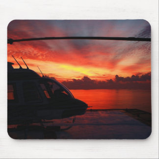 sunset in the gulf of mexico mouse pad