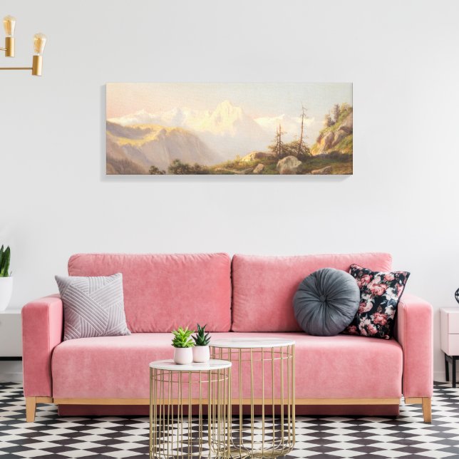 Sunset in the Mountains – Carl Lafite Canvas Print (Insitu(LivingRoom))