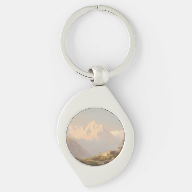 Sunset in the Mountains – Carl Lafite Key Ring (Front)