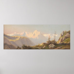 Sunset in the Mountains – Carl Lafite Poster