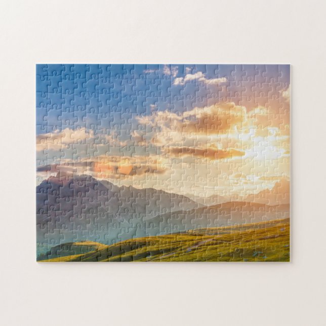 Sunset in the Mountains Jigsaw Puzzle (Horizontal)