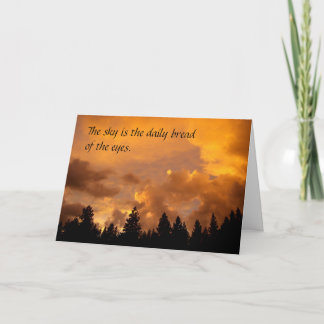 Sunset in the Sierras - Inspirational Card