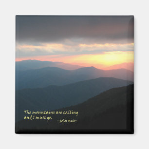Sunset in the Smokies: Mtns are calling / Muir Magnet