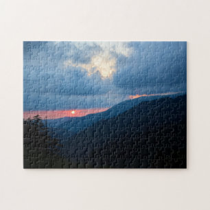 Sunset in the Smoky Mountains  -  11x14 Jigsaw Puzzle