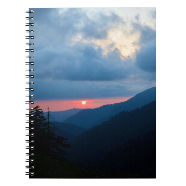 Sunset in the Smoky Mountains - Notebook (Front)