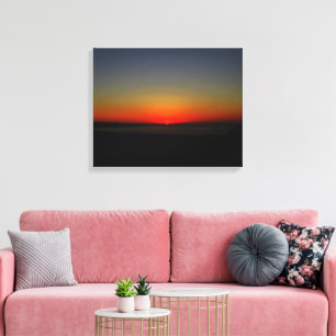 Sunset in the Water Canvas Print