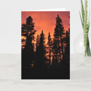 Sunset in Tuolumne Meadows, Yosemite, CA Card