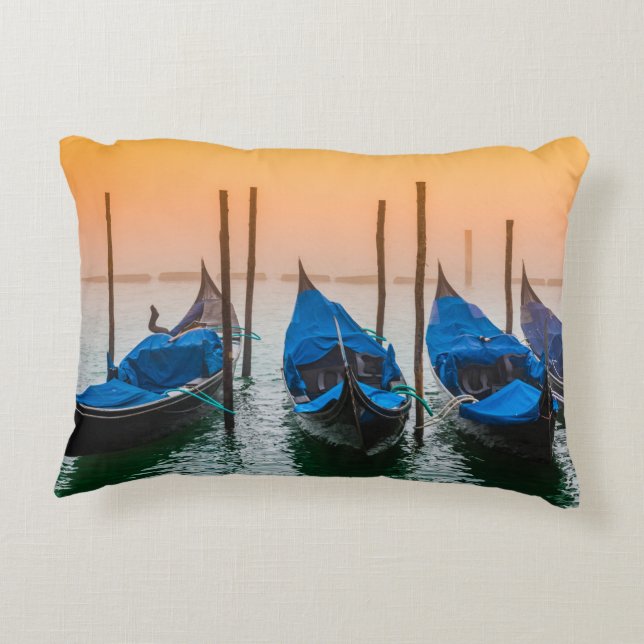 Sunset in Venice Decorative Cushion (Back)