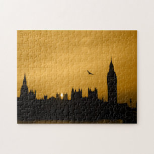 Sunset in Westminster - Big Ben -London-Puzzle Jigsaw Puzzle