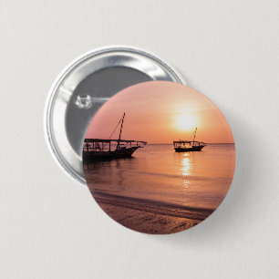 Sunset in Zanzibar 6 Cm Round Badge
