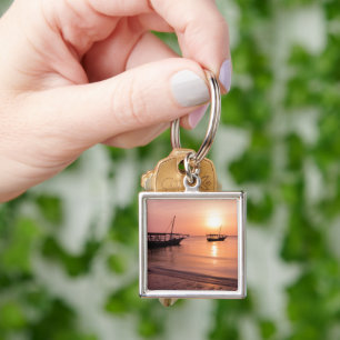 Sunset in Zanzibar Key Ring