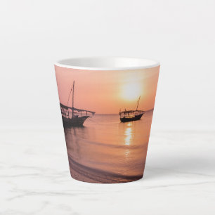 Sunset in Zanzibar Latte Mug