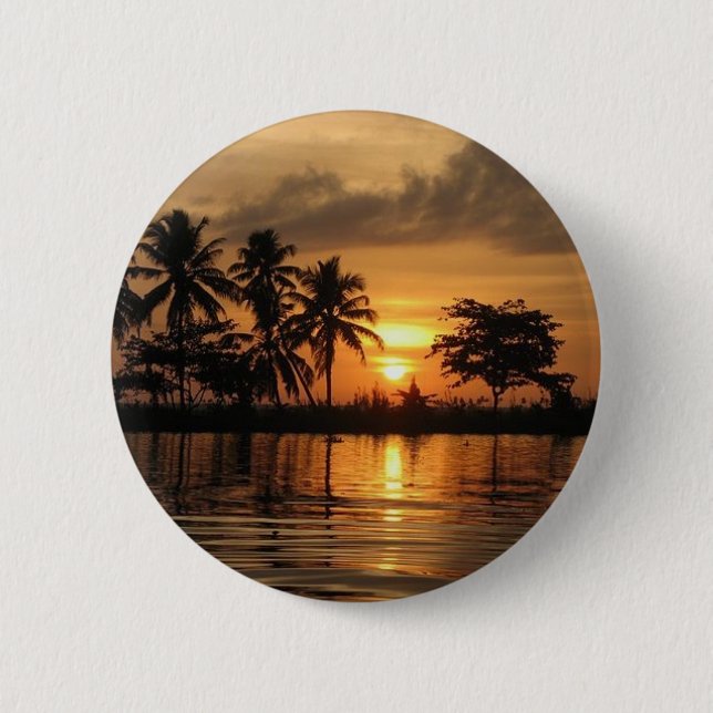 sunset.India4.tropics.India.dreamland 6 Cm Round Badge (Front)