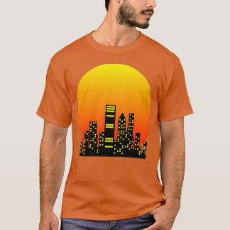 Sunset Inhe City funny T-Shirt