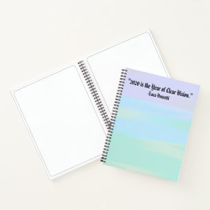 Sunset Inspired Motivational Spiral Notebook