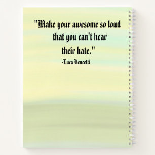 Sunset Inspired Motivational White Spiral Notebook