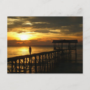 Sunset Jetty Postcard