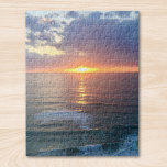 Sunset  jigsaw puzzle<br><div class="desc">This jigsaw puzzle is printed with a serene sun set photographed in the south of France.
However it is customisable and you can upload your own photo to to make this a personal gift or keepsake.</div>