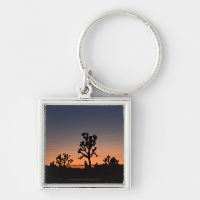 Sunset Joshua Trees Key Ring (Front)