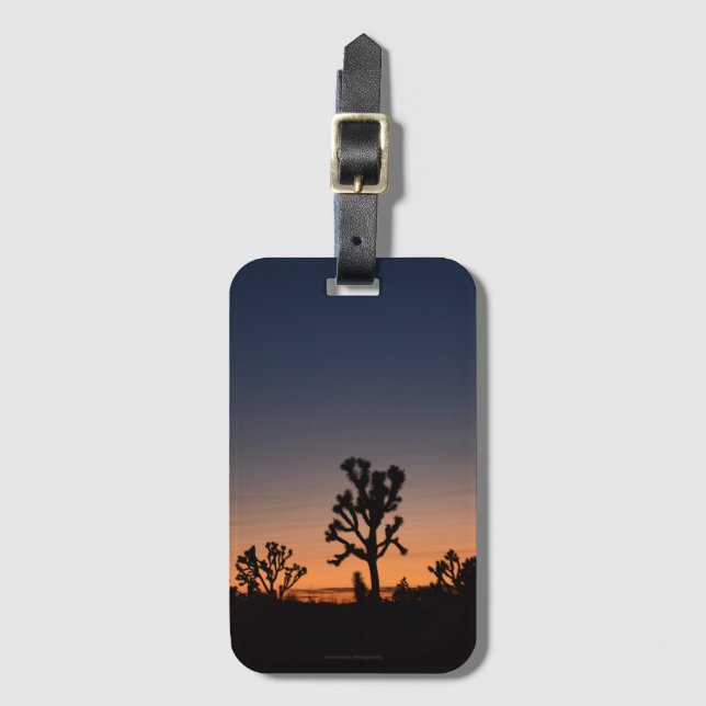 Sunset Joshua Trees Luggage Tag (Front Vertical)