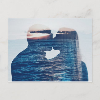 SUNSET KISS POSTCARD