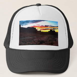 Sunset La Sal Mountains Viewpoint Arches National Trucker Hat